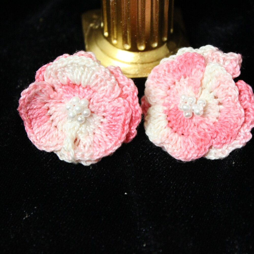 Handmade crochet earrings